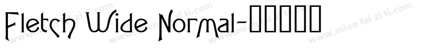 Fletch Wide Normal字体转换